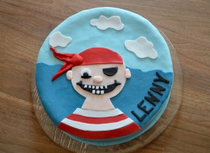 Torte mit Pirat